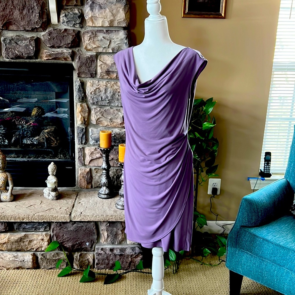 Lavender dress. 95%polyester 6% spandex. Brand new.